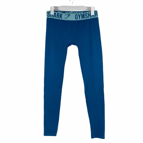 Gymshark Pants - Gymshark Petrol Blue Fitted Leggings Aqua Teal M